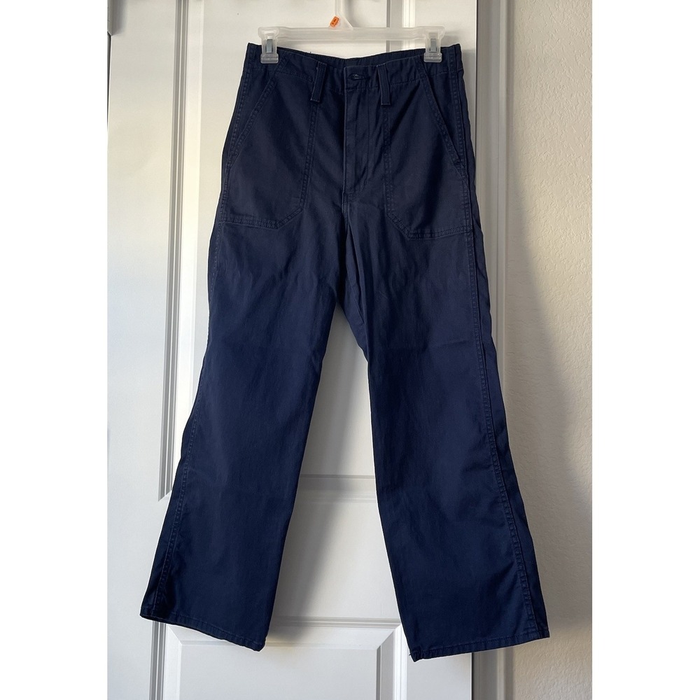 Levi's Ribcage Straight Utility Pants Navy Blue Women's 27 High Rise